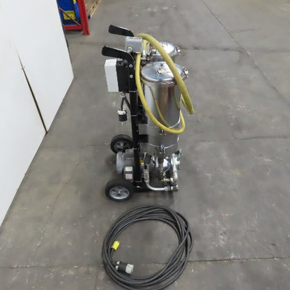 USPI 87D Dual Canister Portable Oil Filtration System 1HP 115/230V 1PH W/ Lines