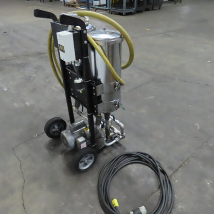 USPI 87D Dual Canister Portable Oil Filtration System 1HP 115/230V 1PH W/ Lines
