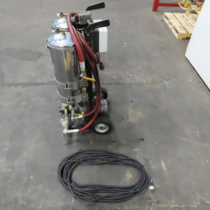 USPI 87D Dual Canister Portable Oil Filtration System 1HP 115/230V 1PH W/ Lines