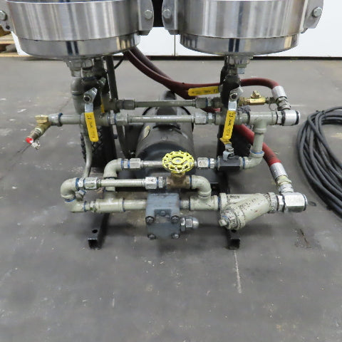USPI 87D Dual Canister Portable Oil Filtration System 1HP 115/230V 1PH W/ Lines