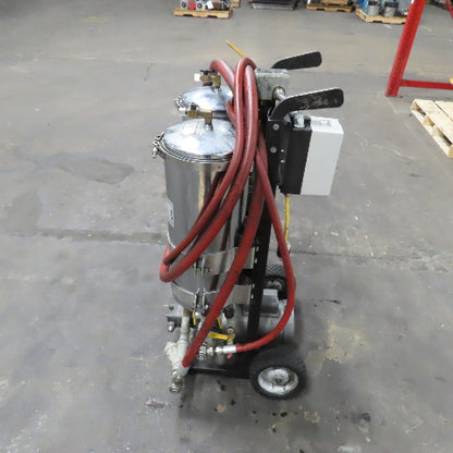 USPI 87D Dual Canister Portable Oil Filtration System 1HP 115/230V 1PH W/ Lines