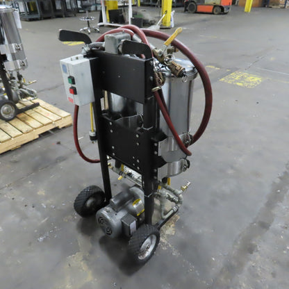 USPI 87D Dual Canister Portable Oil Filtration System 1HP 115/230V 1PH W/ Lines