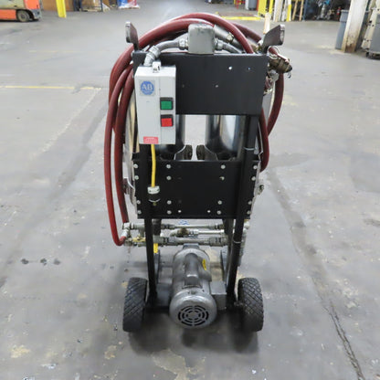 USPI 87D Dual Canister Portable Oil Filtration System 1HP 115/230V 1PH W/ Lines