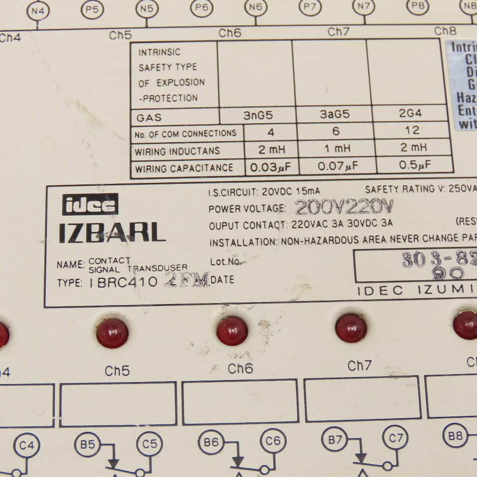 Idec BRC410 IZBARL 10 Channel Contact Signal Transducer 200/220V