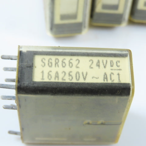 Elesta SGR662 16A 250V Power Relay 8-Pin 24VDC Coil Lot Of 16