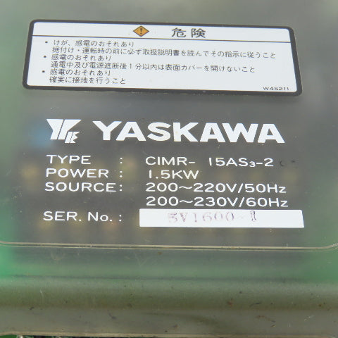 Yaskawa CIMR-15AS3-2 CIMR-15AS-2 Juspeed-F S300 Transistor Inverter 1.5kW