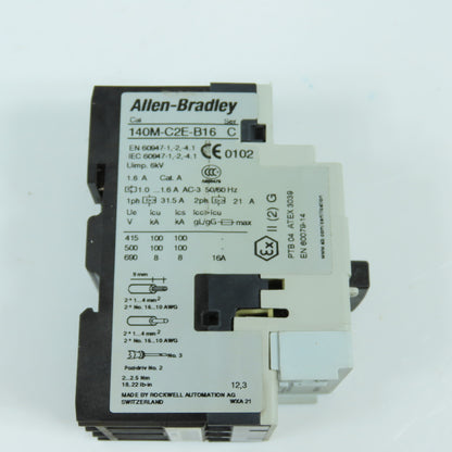 Allen Bradley 140M-C2E-B16 Ser C Motor Protection Circuit-Breaker 1.0-1.6A