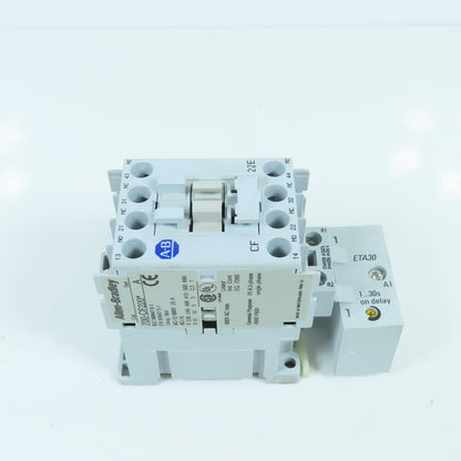 Allen Bradley 700-CF220* Ser A 25A 600V Contactor Relay 12V Coil W/ 100-ETA30