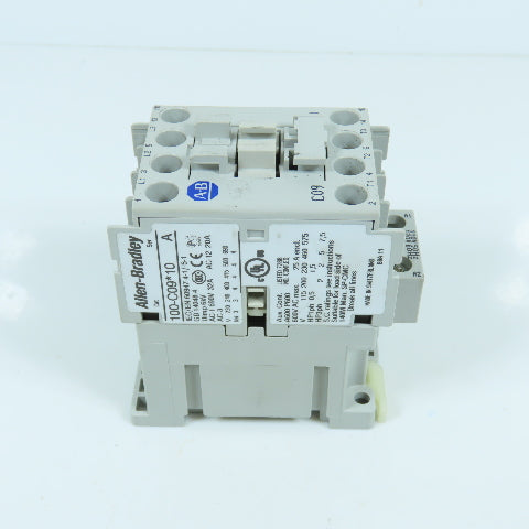 Allen Bradley 100-C09*10 Ser A C09 Contactor 600VAC Max W/ 120V 50/60HZ Coil