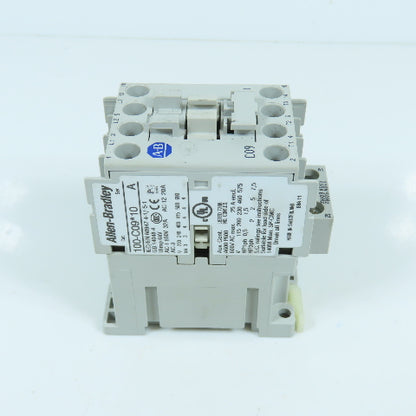Allen Bradley 100-C09*10 Ser A C09 Contactor 600VAC Max W/ 120V 50/60HZ Coil