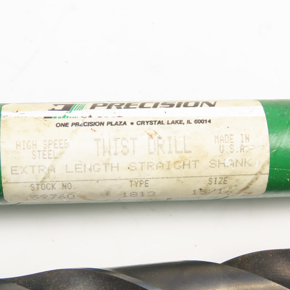 Precision Twist Drill 59760 15/16" Extra Long Drill Bit 18-1/2" OAL