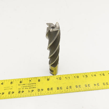 Ashford Tools 1" End Mill Cutter 4 Flute Spiral 1" Weldon Shank 6-1/2" OAL