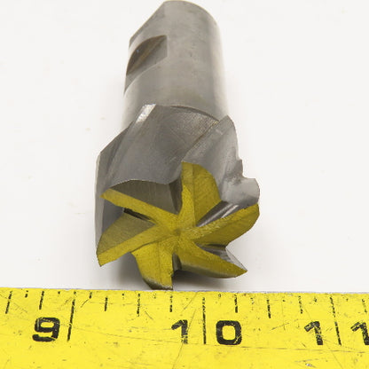 Ashford Tools 1-3/16" x 3/4" End Mill Cutter 6 Flute 1" Weldon Shank 3-3/8" OAL