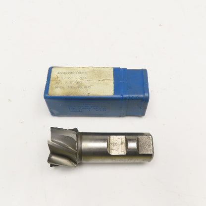 Ashford Tools 1-3/16" x 3/4" End Mill Cutter 6 Flute 1" Weldon Shank 3-3/8" OAL