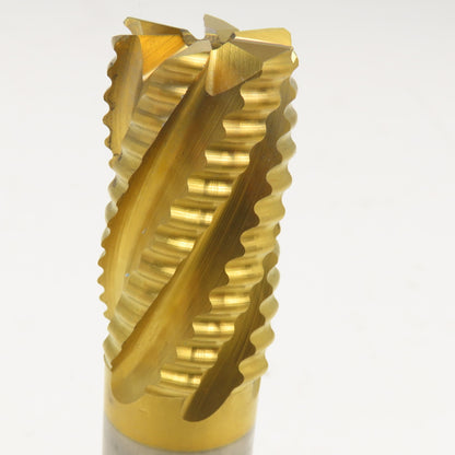 Niagara 71360 1-1/8" TiN Coated HSSCO Square Roughing End Mill 1" Weldon Shank