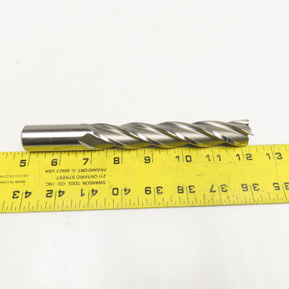 YG-1 7/8" 4 Flute Spiral Square End Mill Extra Long 7-1/4" OAL