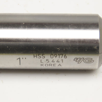 YG-1 1" Square HSS 4 Flute End Mill 9" Flute 8-1/2" OAL