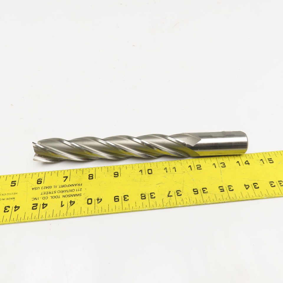 YG-1 1" Square HSS 4 Flute End Mill 9" Flute 8-1/2" OAL