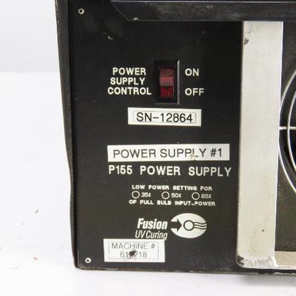 Fusion UV Curing 62361-002 P155 Power Supply 240V 3PH 20A 60HZ