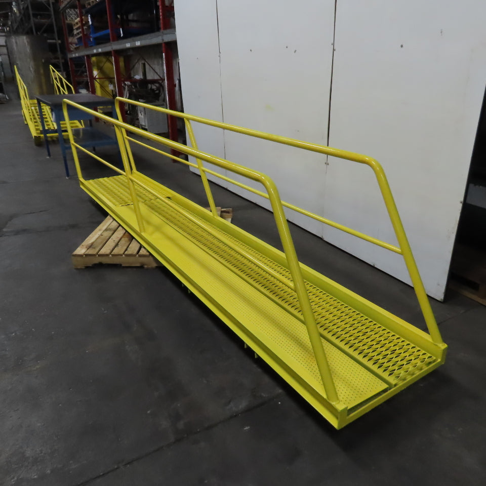 Custom Fab Crossover Platform Catwalk Bridge Clearance 14' Long x 27-1/2" W