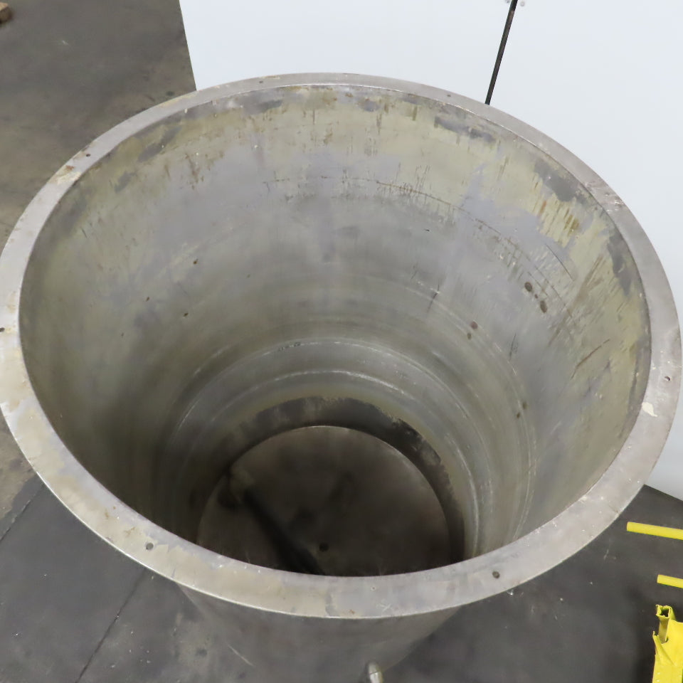 450 Gallon Stainless Steel Vertical Liquid Storage Holding Tank Dish Bottom