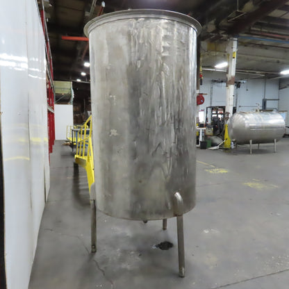 450 Gallon Stainless Steel Vertical Liquid Storage Holding Tank Dish Bottom