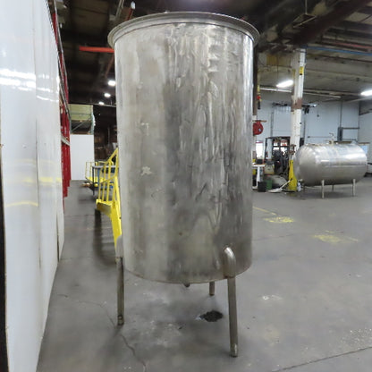 450 Gallon Stainless Steel Vertical Liquid Storage Holding Tank Dish Bottom