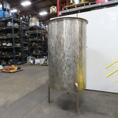 450 Gallon Stainless Steel Vertical Liquid Storage Holding Tank Dish Bottom