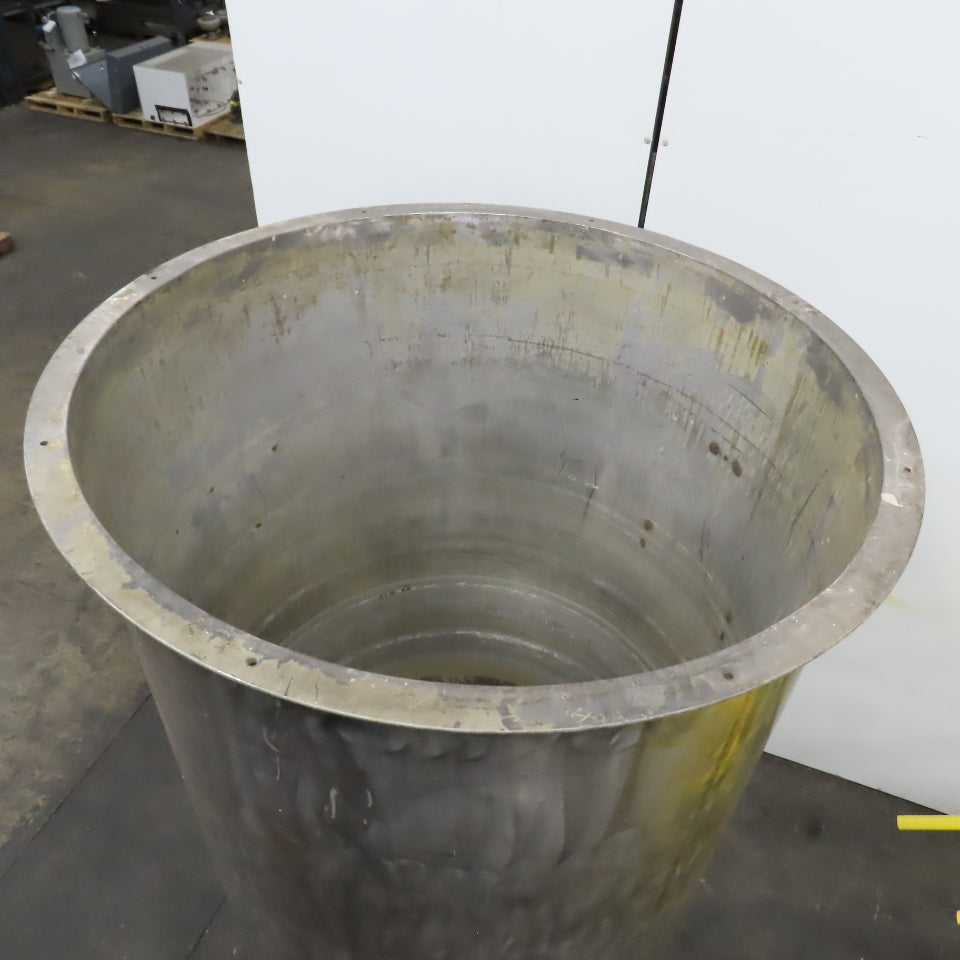 450 Gallon Stainless Steel Vertical Liquid Storage Holding Tank Dish Bottom