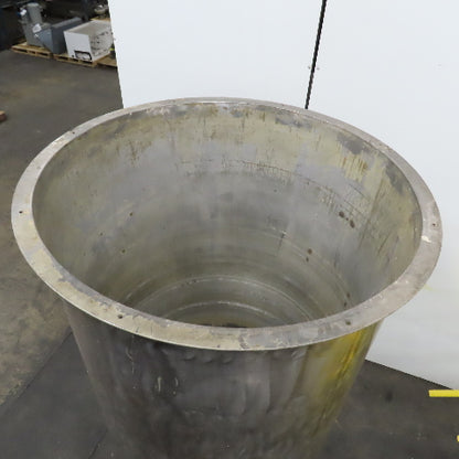 450 Gallon Stainless Steel Vertical Liquid Storage Holding Tank Dish Bottom