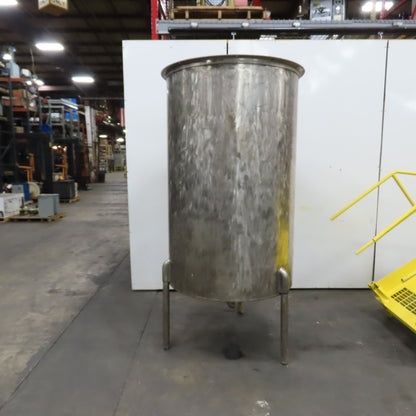 450 Gallon Stainless Steel Vertical Liquid Storage Holding Tank Dish Bottom