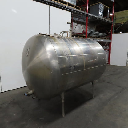 Zero A0L700 NV 700 Gallon Stainless Steel Jacket Liquid Holding Farm Bulk Tank