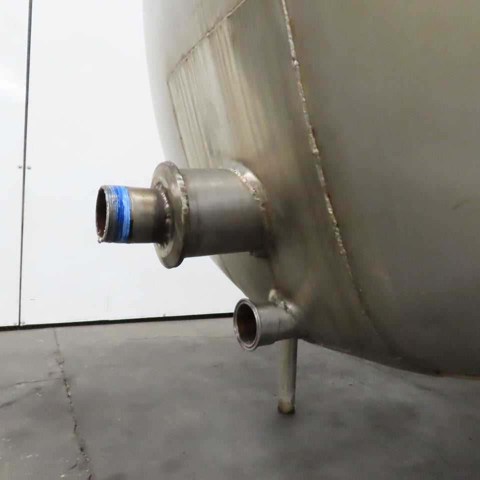 Zero A0L700 NV 700 Gallon Stainless Steel Jacket Liquid Holding Farm Bulk Tank