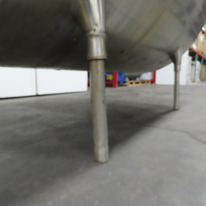 Zero A0L700 NV 700 Gallon Stainless Steel Jacket Liquid Holding Farm Bulk Tank