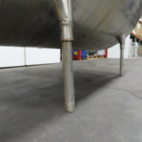 Zero A0L700 NV 700 Gallon Stainless Steel Jacket Liquid Holding Farm Bulk Tank