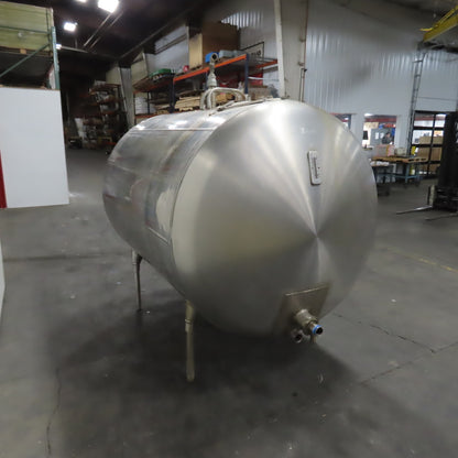 Zero A0L700 NV 700 Gallon Stainless Steel Jacket Liquid Holding Farm Bulk Tank