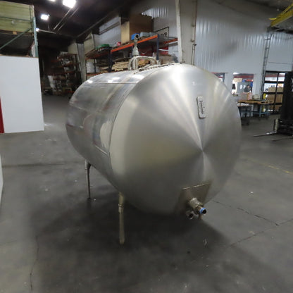 Zero A0L700 NV 700 Gallon Stainless Steel Jacket Liquid Holding Farm Bulk Tank