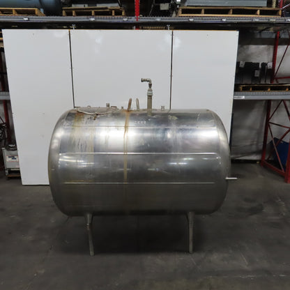 Zero A0L700 NV 700 Gallon Stainless Steel Jacket Liquid Holding Farm Bulk Tank