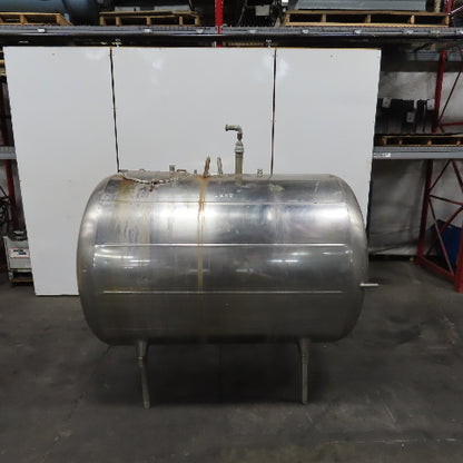 Zero A0L700 NV 700 Gallon Stainless Steel Jacket Liquid Holding Farm Bulk Tank