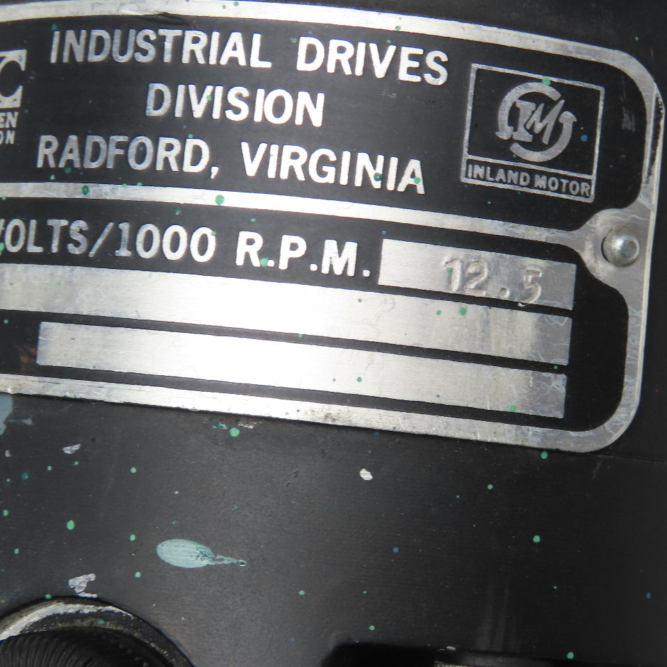Industrial Drives TTE-2952-1010-A-00 9.7 Cont. 63VDC Peak 3000RPM DC Servo Motor