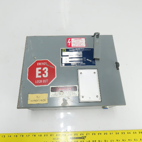 Square D SK5271V Class 9070 Disconnect Transformer Pri 230/460V Sec 115V 1500VA