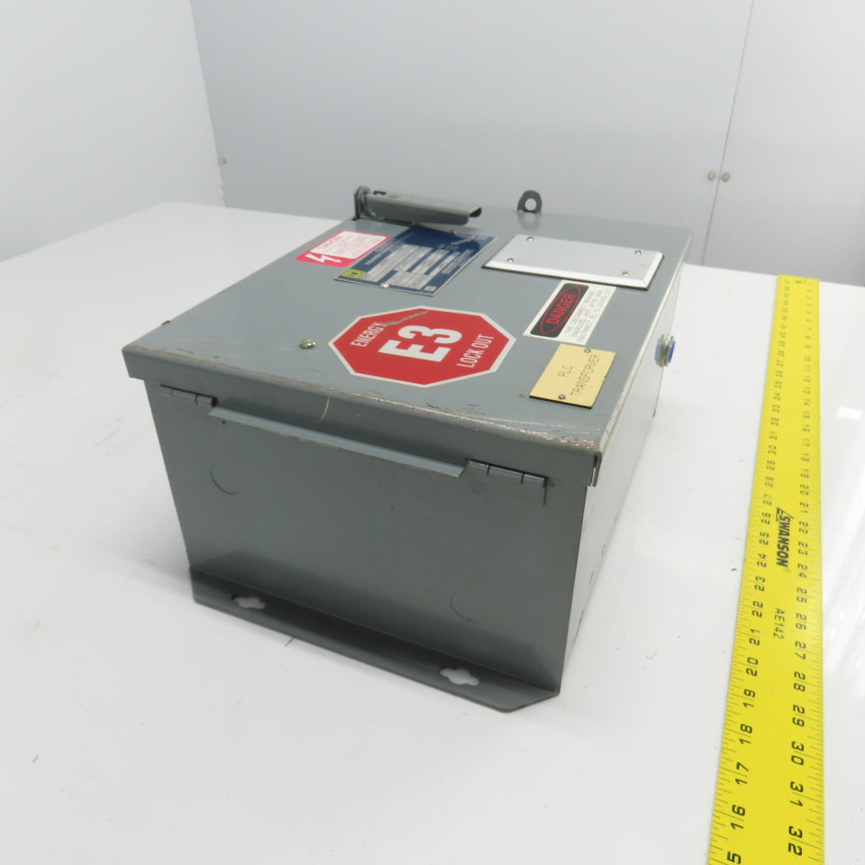 Square D SK5271V Class 9070 Disconnect Transformer Pri 230/460V Sec 115V 1500VA