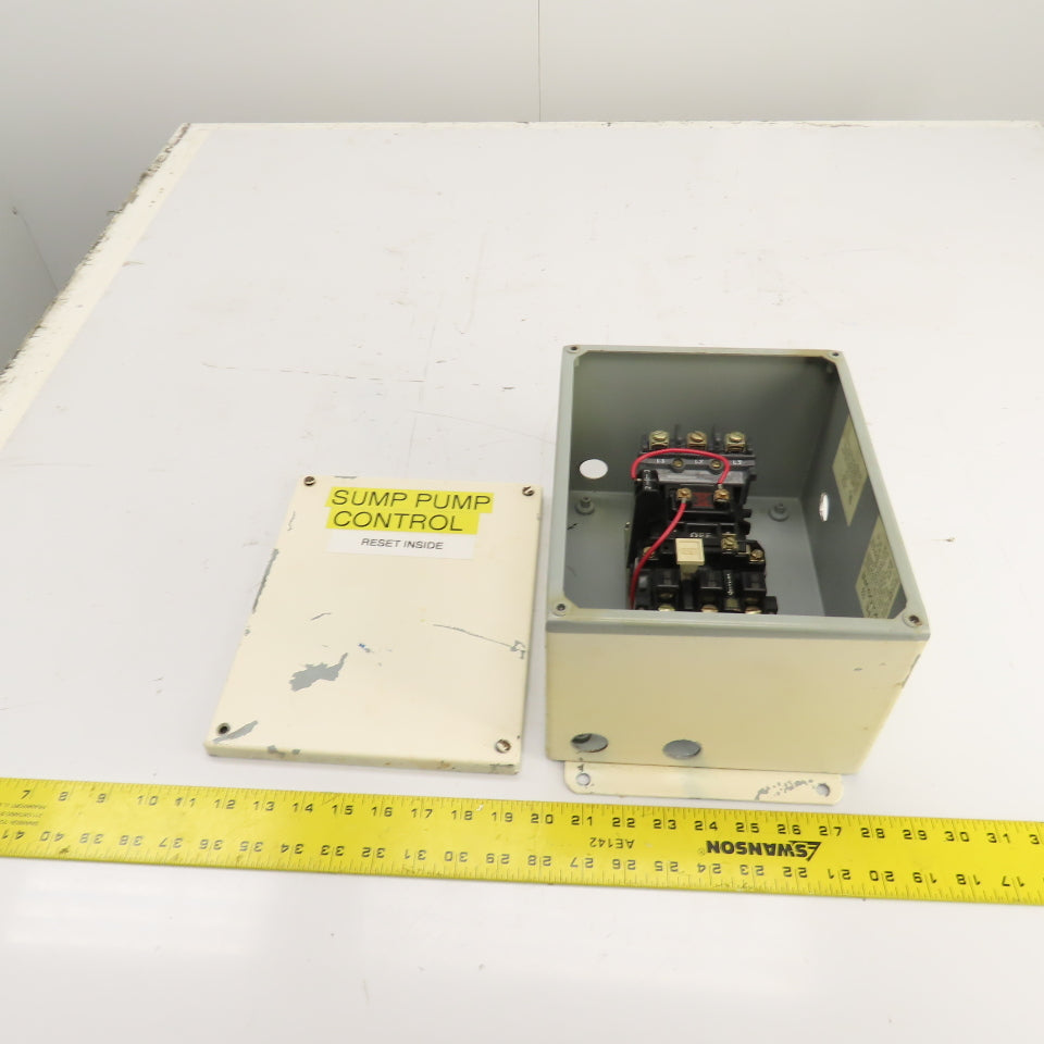 Allen Bradley 509-AOD Size 0 Motor Starter Contactor 5HP 120V Coil W/Enclosure