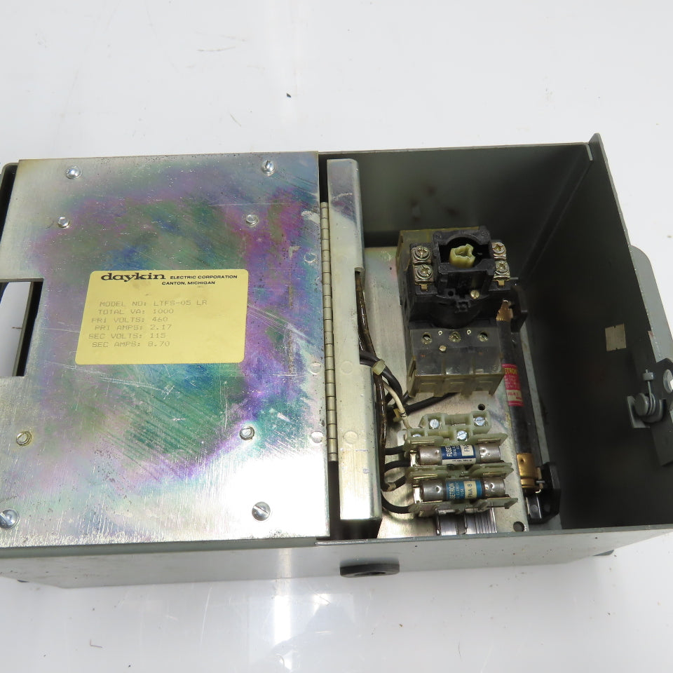 Daykin LTFS-05 LR Enclosed Disconnect Transformer Pri 460V Sec 120V 1000VA