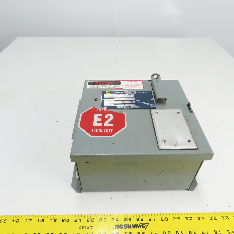 Square D SK5271S Ser A Class 9070 Disconnect Transformer Pri 230/460V Sec 115V