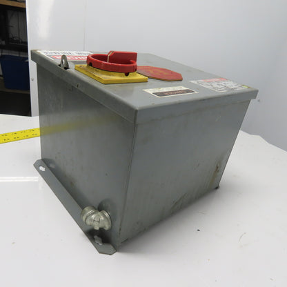 Square D SK1500G2 Ser A Class 9070 Pri 230/460V Sec 115V Transformer Disconnect