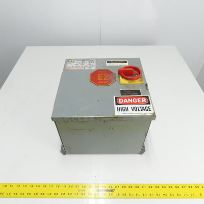 Square D SK1500G2 Ser A Class 9070 Pri 230/460V Sec 115V Transformer Disconnect