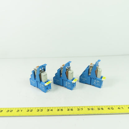 Finder 55.34.8.230.0040 Relay 250V 7A W/ 94.04 Socket Lot Of 3