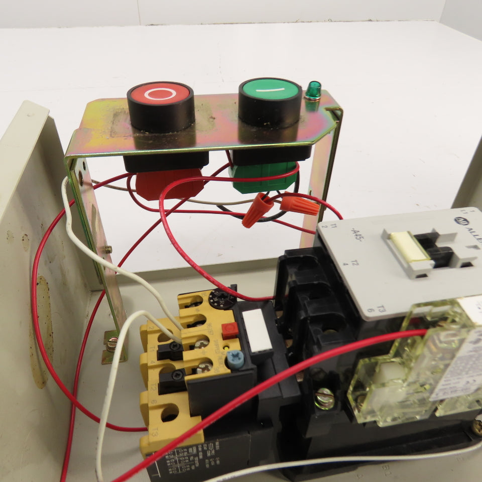 Allen Bradley 109-A45AD3-XXX-3E 30HP Manual Motor Starter 120V Coil W/Trip 30-45