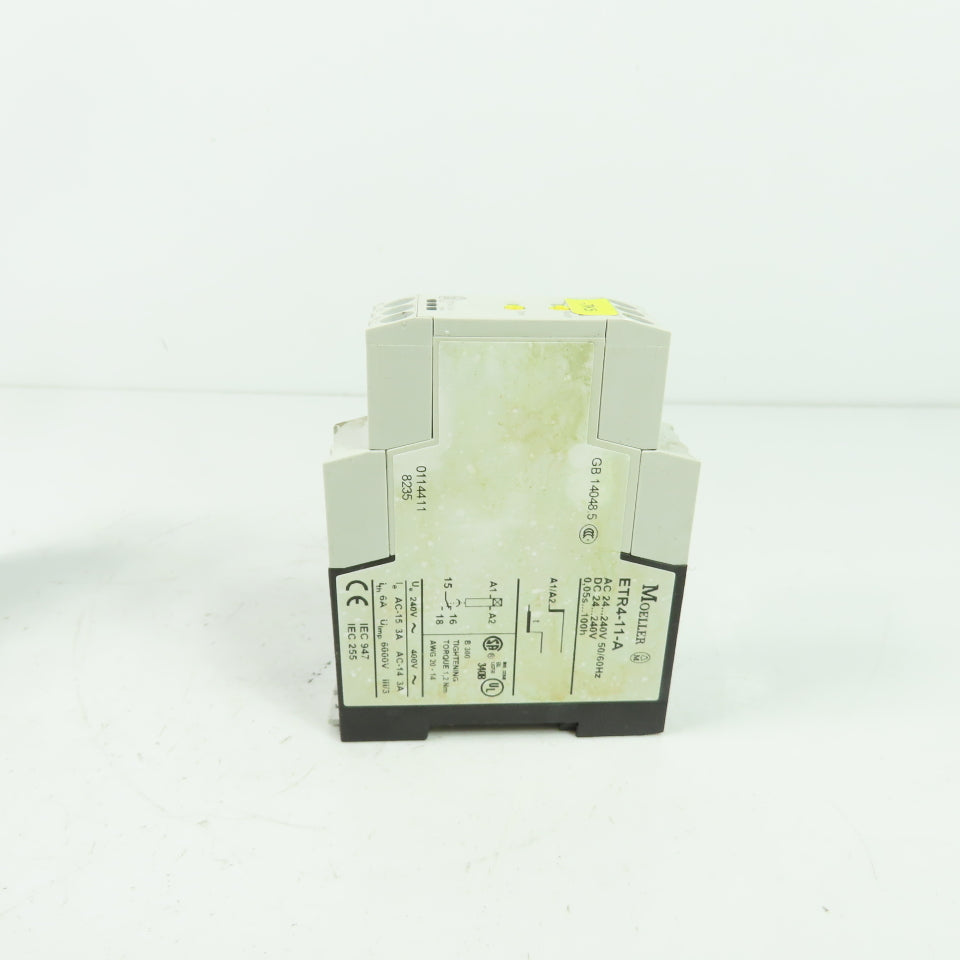 Moeller ETR4-11-A Timing Relay 240V 50/60Hz Lot of 2